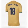 Barcelona Jordi Alba #18 Bortatröja 2022-23 Korta ärmar